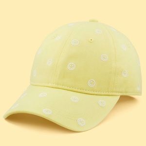 Stoney Clover Lane x Target Light Yellow Embroidered Smileys Baseball Hat